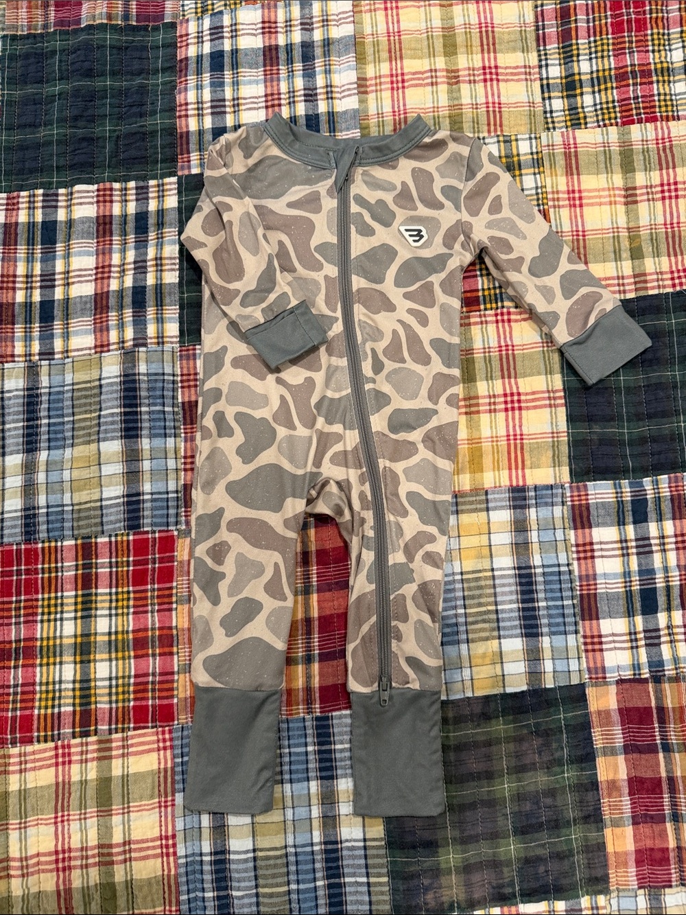 Burlebo baby zip up classic deer camo